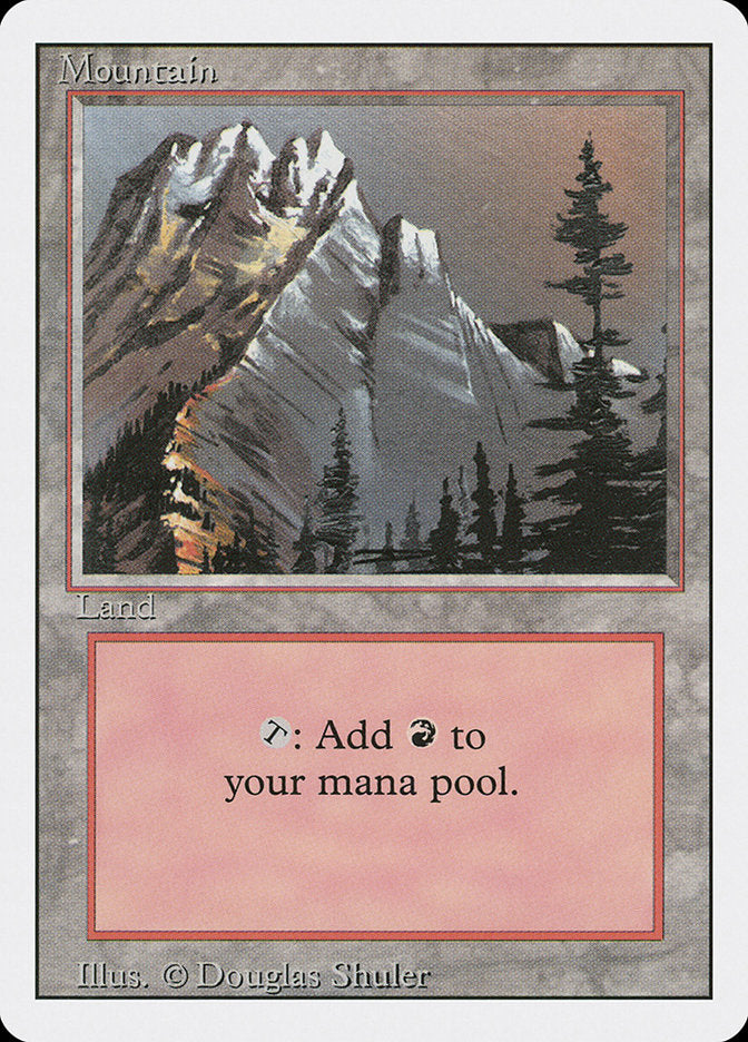 Mountain (Snow Top / Highest Point on Left) [Revised Edition] MTG Single Magic: The Gathering    | Red Claw Gaming