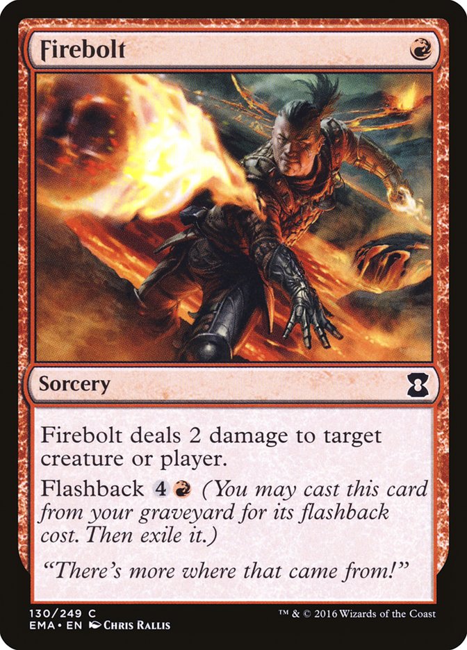 Firebolt [Eternal Masters] MTG Single Magic: The Gathering    | Red Claw Gaming