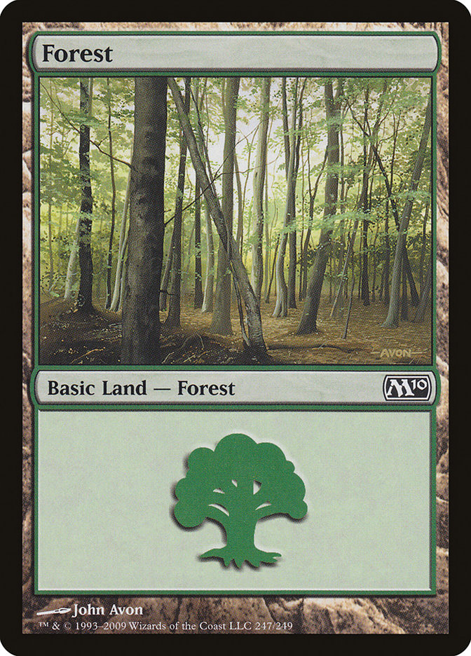 Forest (247) [Magic 2010] MTG Single Magic: The Gathering    | Red Claw Gaming