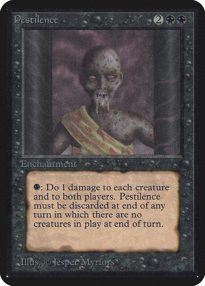 Pestilence [Alpha Edition] MTG Single Magic: The Gathering    | Red Claw Gaming