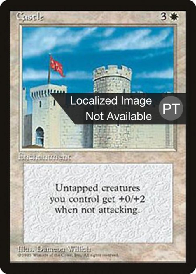 Castle [Fourth Edition (Foreign Black Border)] MTG Single Magic: The Gathering    | Red Claw Gaming