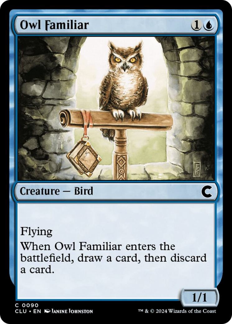 Owl Familiar [Ravnica: Clue Edition] MTG Single Magic: The Gathering    | Red Claw Gaming