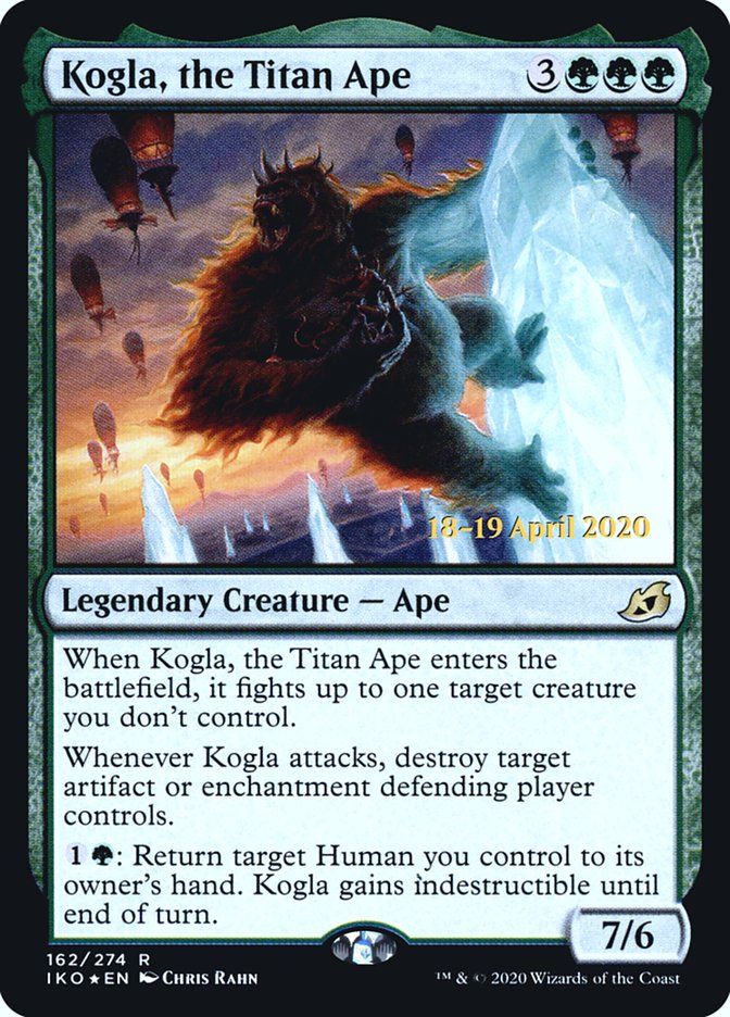 Kogla, the Titan Ape [Ikoria: Lair of Behemoths Prerelease Promos] MTG Single Magic: The Gathering    | Red Claw Gaming