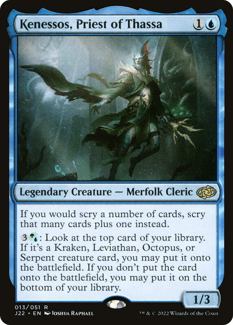 Kenessos, Priest of Thassa [Jumpstart 2022] MTG Single Magic: The Gathering    | Red Claw Gaming