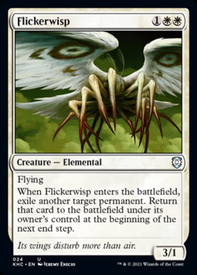 Flickerwisp [Kaldheim Commander] MTG Single Magic: The Gathering    | Red Claw Gaming
