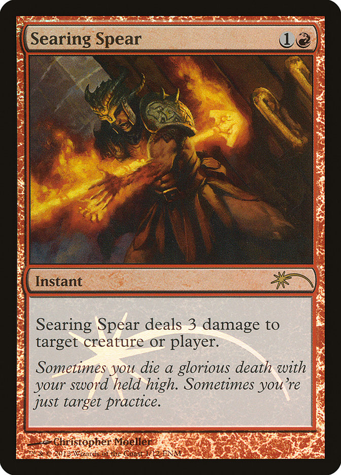 Searing Spear [Friday Night Magic 2013] MTG Single Magic: The Gathering    | Red Claw Gaming