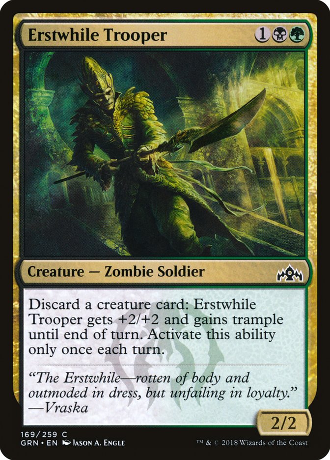 Erstwhile Trooper [Guilds of Ravnica] MTG Single Magic: The Gathering    | Red Claw Gaming