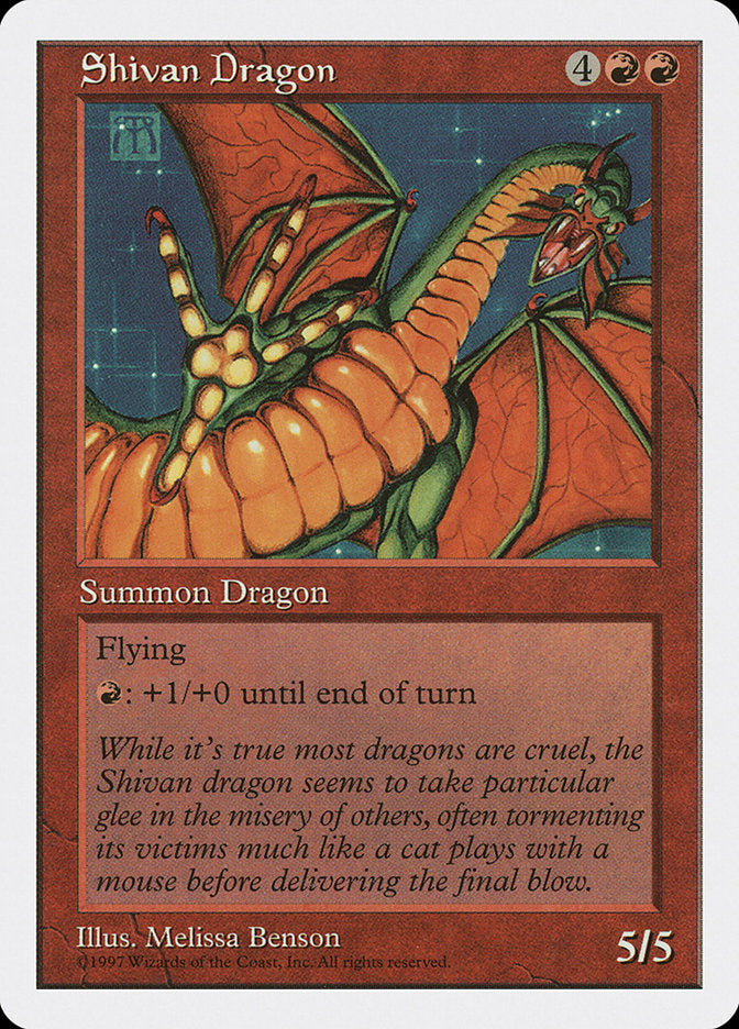 Shivan Dragon [Fifth Edition] MTG Single Magic: The Gathering    | Red Claw Gaming