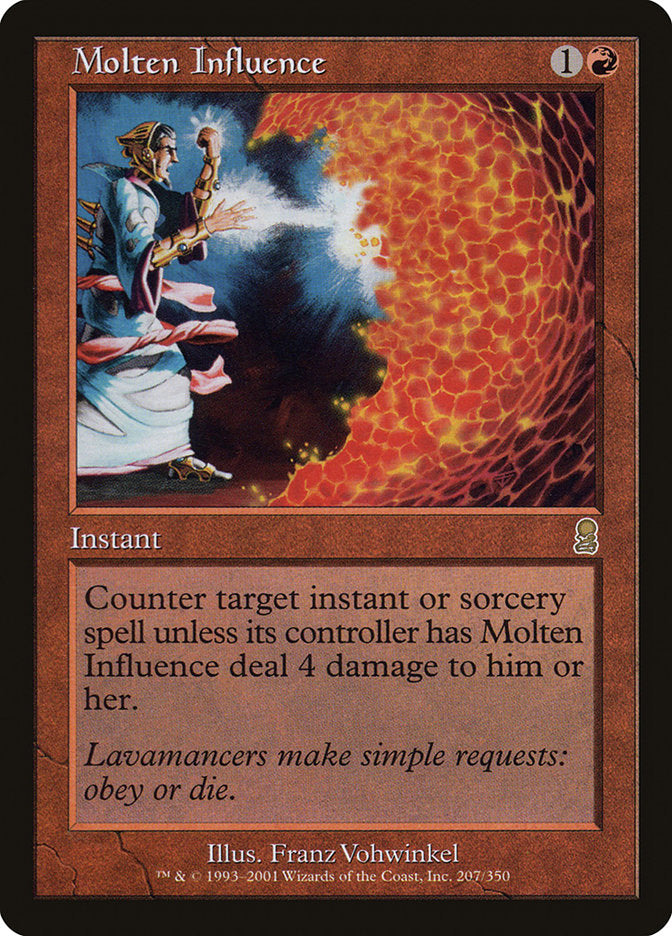 Molten Influence [Odyssey] MTG Single Magic: The Gathering    | Red Claw Gaming