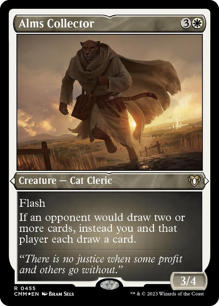 Alms Collector (Foil Etched) [Commander Masters] MTG Single Magic: The Gathering    | Red Claw Gaming