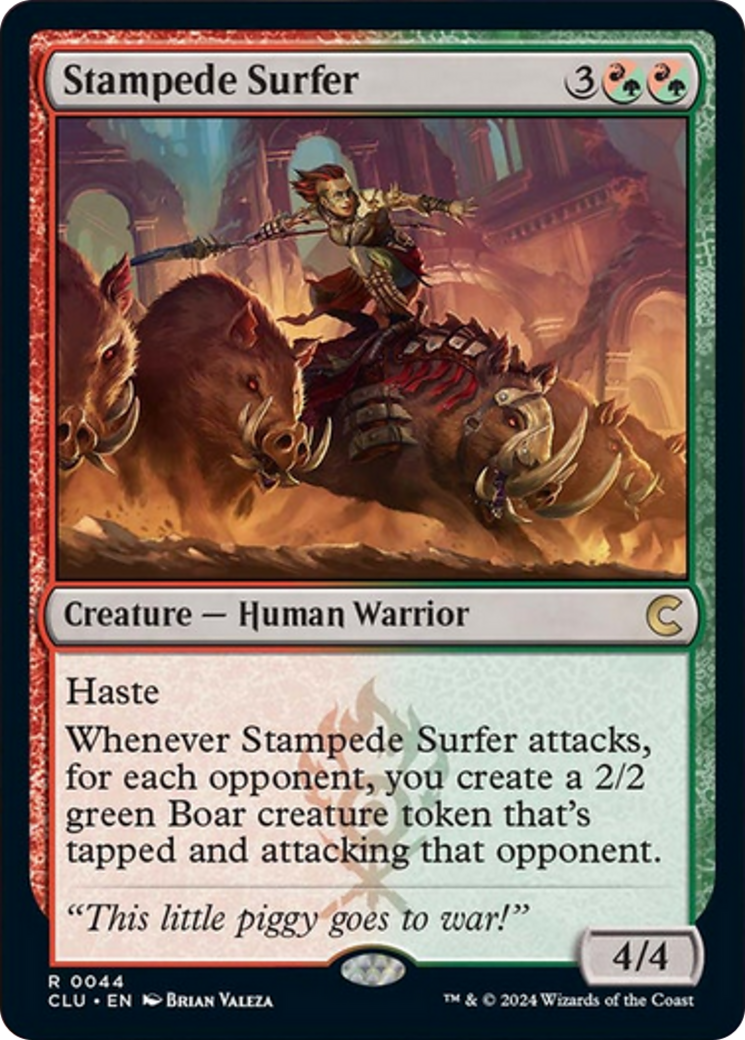 Stampede Surfer [Ravnica: Clue Edition] MTG Single Magic: The Gathering    | Red Claw Gaming