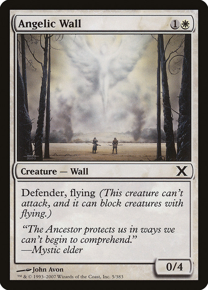 Angelic Wall [Tenth Edition] MTG Single Magic: The Gathering    | Red Claw Gaming