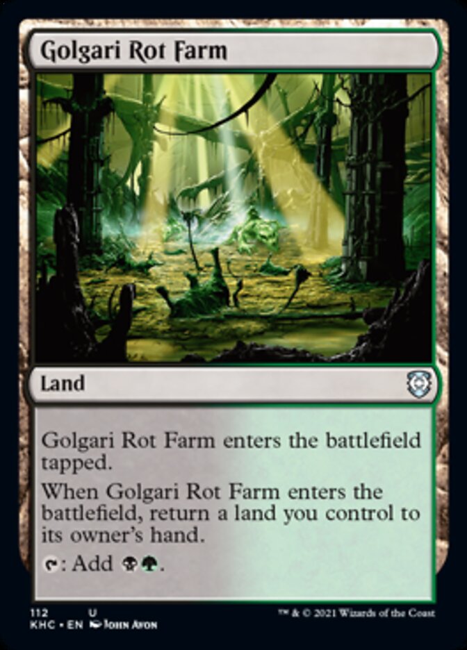 Golgari Rot Farm [Kaldheim Commander] MTG Single Magic: The Gathering    | Red Claw Gaming