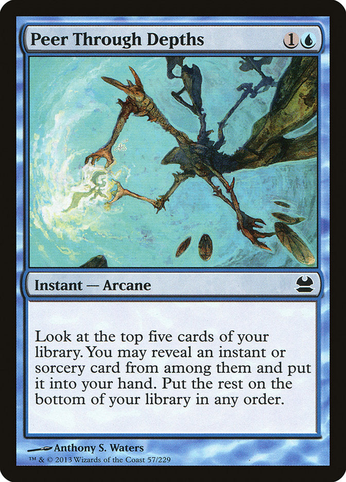 Peer Through Depths [Modern Masters] MTG Single Magic: The Gathering    | Red Claw Gaming