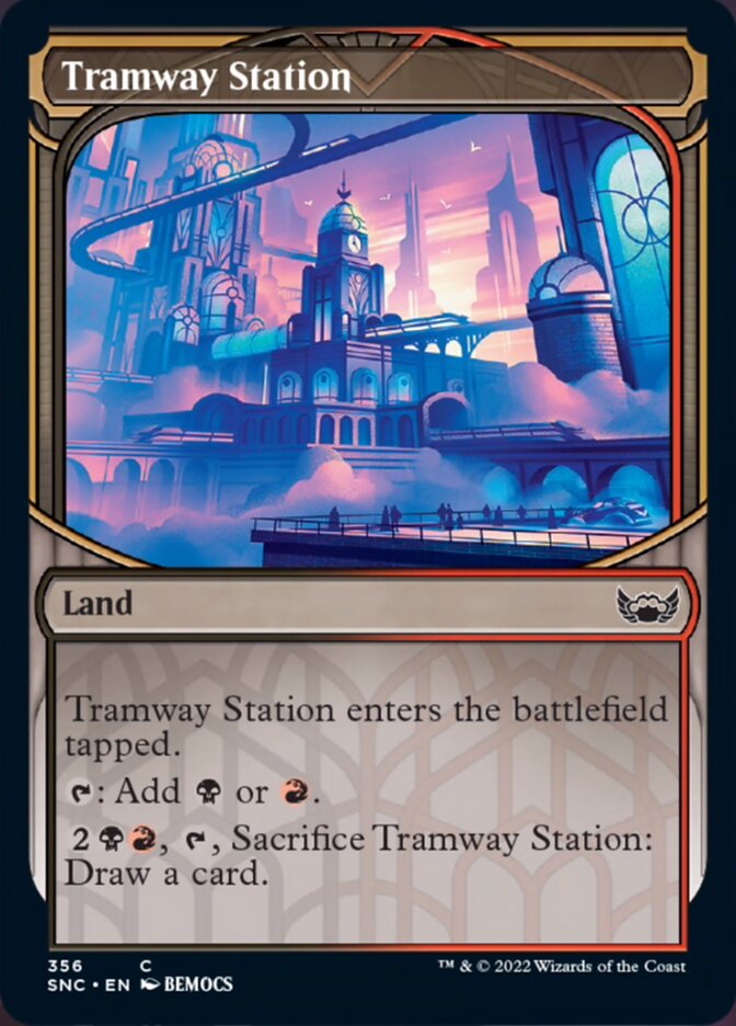 Tramway Station (Showcase Skyscraper) [Streets of New Capenna] MTG Single Magic: The Gathering    | Red Claw Gaming
