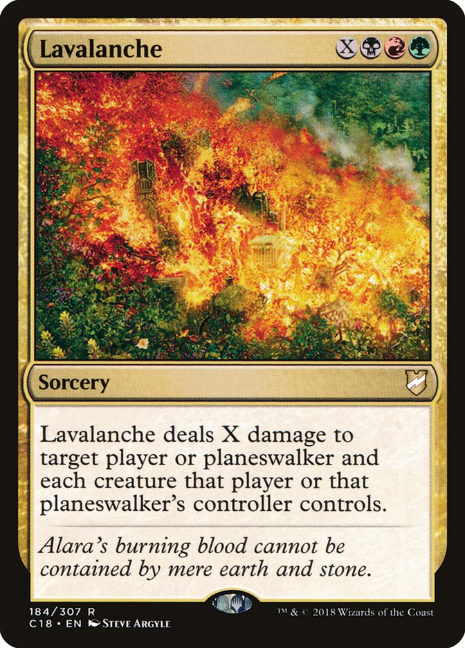 Lavalanche [Commander 2018] MTG Single Magic: The Gathering    | Red Claw Gaming