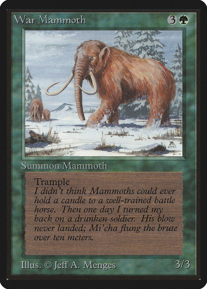 War Mammoth [Beta Edition] MTG Single Magic: The Gathering    | Red Claw Gaming