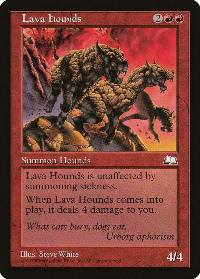 Lava Hounds [Weatherlight] MTG Single Magic: The Gathering    | Red Claw Gaming