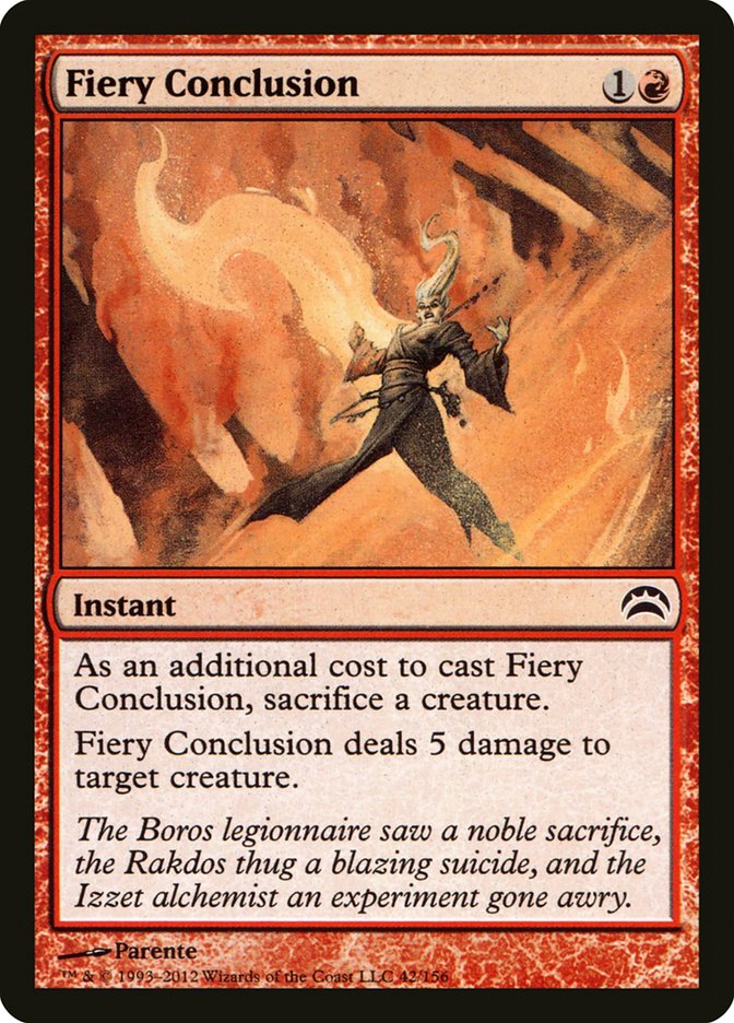 Fiery Conclusion [Planechase 2012] MTG Single Magic: The Gathering    | Red Claw Gaming