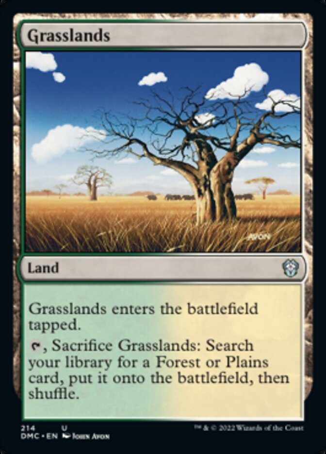 Grasslands [Dominaria United Commander] MTG Single Magic: The Gathering    | Red Claw Gaming