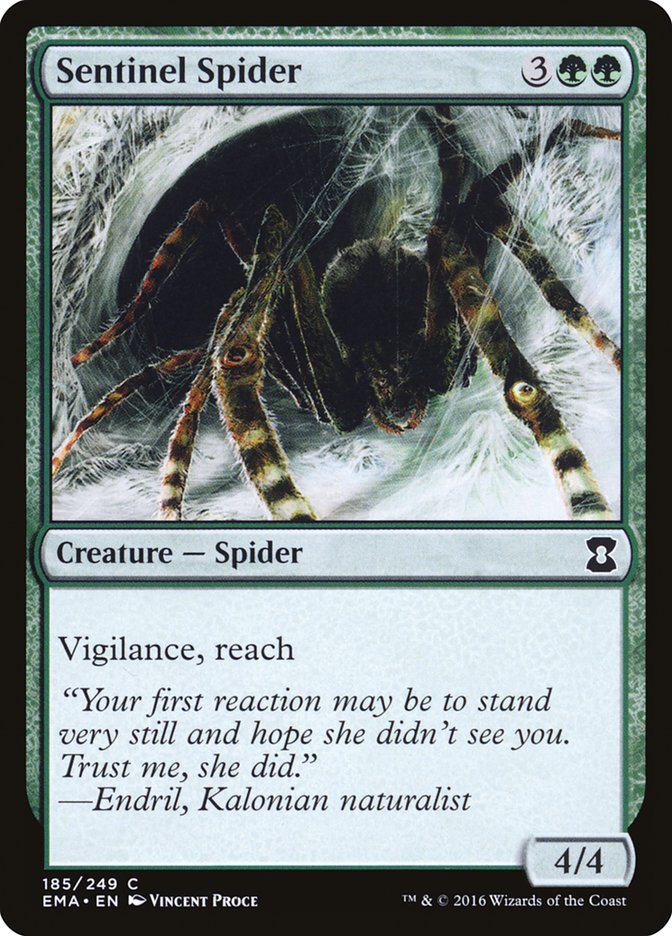 Sentinel Spider [Eternal Masters] MTG Single Magic: The Gathering    | Red Claw Gaming