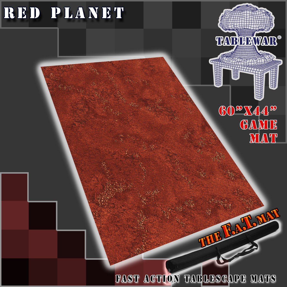 F.A.T. Mats Red Planet 60'x44' Gaming Mat F.A.T. Mats    | Red Claw Gaming