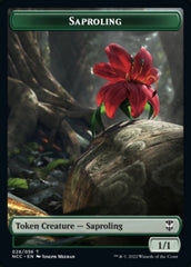 Beast // Saproling Double-Sided Token [Streets of New Capenna Commander Tokens] MTG Single Magic: The Gathering    | Red Claw Gaming