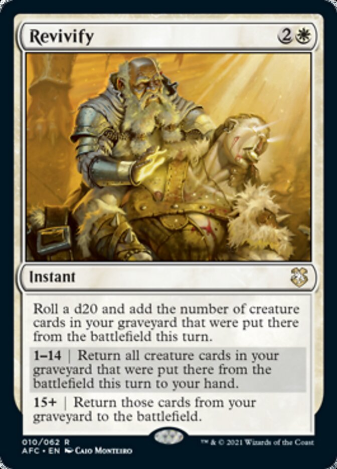 Revivify [Dungeons & Dragons: Adventures in the Forgotten Realms Commander] MTG Single Magic: The Gathering    | Red Claw Gaming