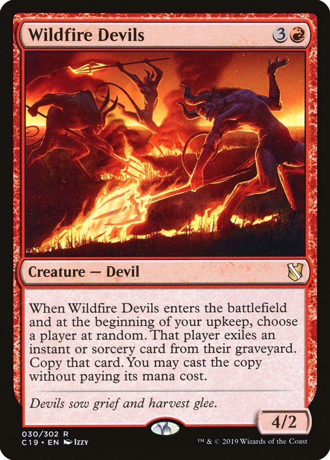 Wildfire Devils [Commander 2019] MTG Single Magic: The Gathering    | Red Claw Gaming