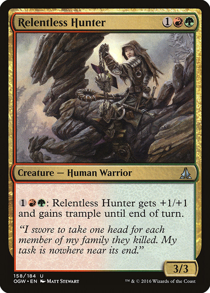 Relentless Hunter [Oath of the Gatewatch] MTG Single Magic: The Gathering    | Red Claw Gaming