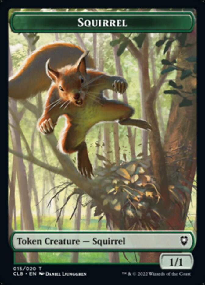 Squirrel Token [Commander Legends: Battle for Baldur's Gate Tokens] MTG Single Magic: The Gathering    | Red Claw Gaming