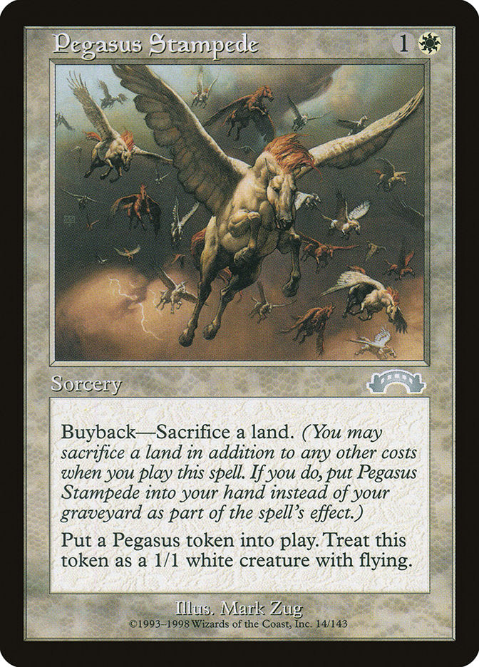 Pegasus Stampede [Exodus] MTG Single Magic: The Gathering    | Red Claw Gaming