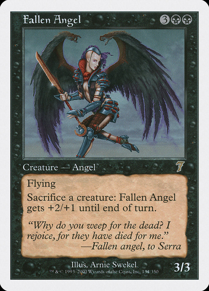 Fallen Angel [Seventh Edition] MTG Single Magic: The Gathering    | Red Claw Gaming