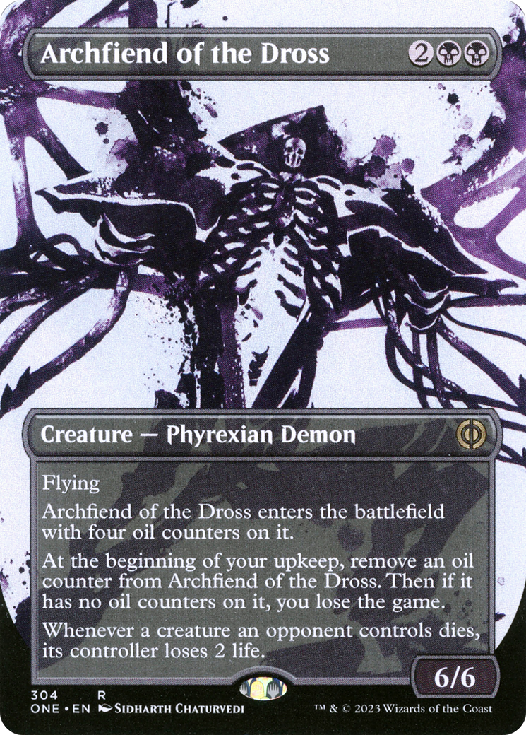 Archfiend of the Dross (Borderless Ichor) [Phyrexia: All Will Be One] MTG Single Magic: The Gathering    | Red Claw Gaming
