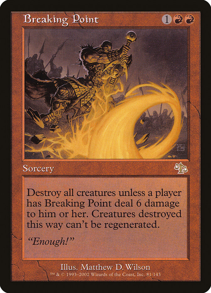 Breaking Point [Judgment] MTG Single Magic: The Gathering    | Red Claw Gaming