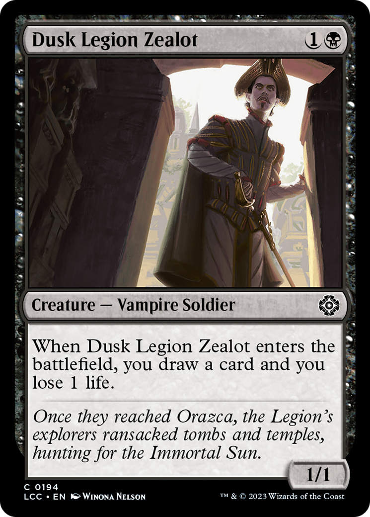 Dusk Legion Zealot [The Lost Caverns of Ixalan Commander] MTG Single Magic: The Gathering    | Red Claw Gaming