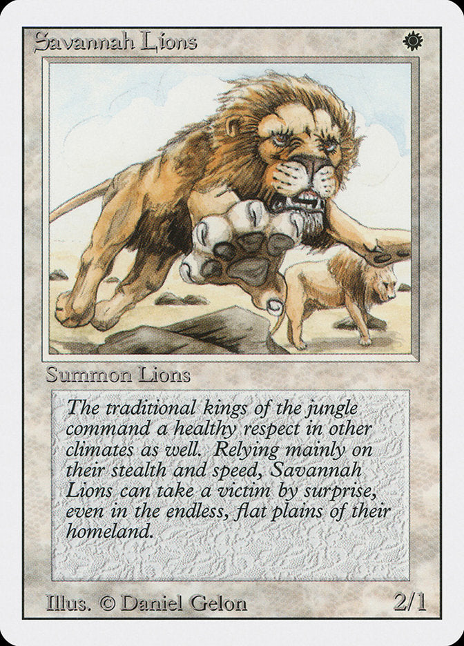 Savannah Lions [Revised Edition] MTG Single Magic: The Gathering    | Red Claw Gaming