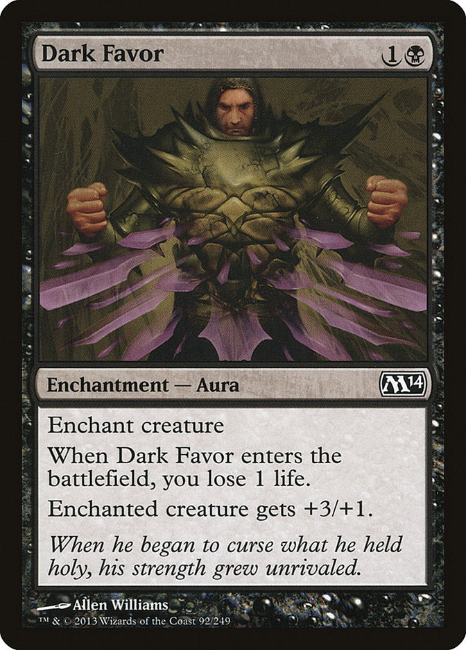 Dark Favor [Magic 2014] MTG Single Magic: The Gathering    | Red Claw Gaming