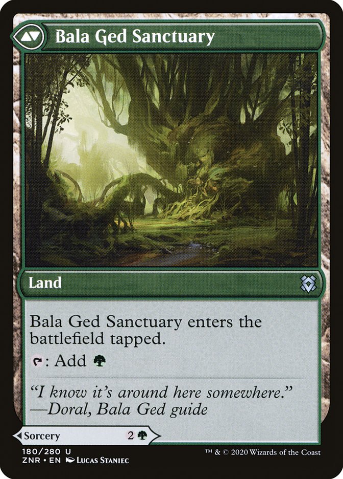 Bala Ged Recovery // Bala Ged Sanctuary [Zendikar Rising] MTG Single Magic: The Gathering    | Red Claw Gaming