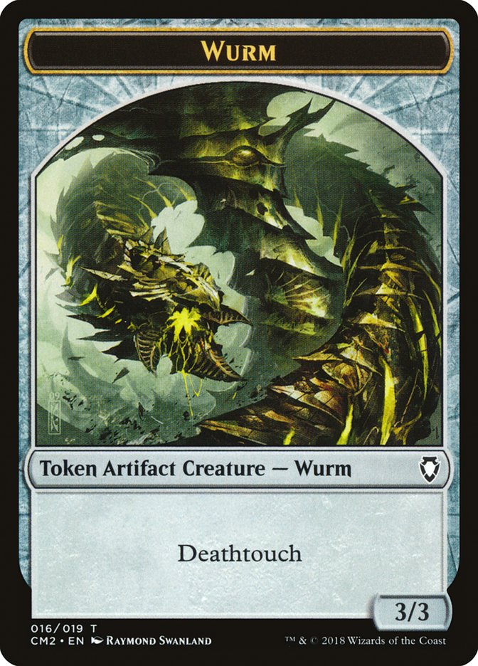 Wurm Token (016/019) [Commander Anthology Volume II Tokens] MTG Single Magic: The Gathering    | Red Claw Gaming