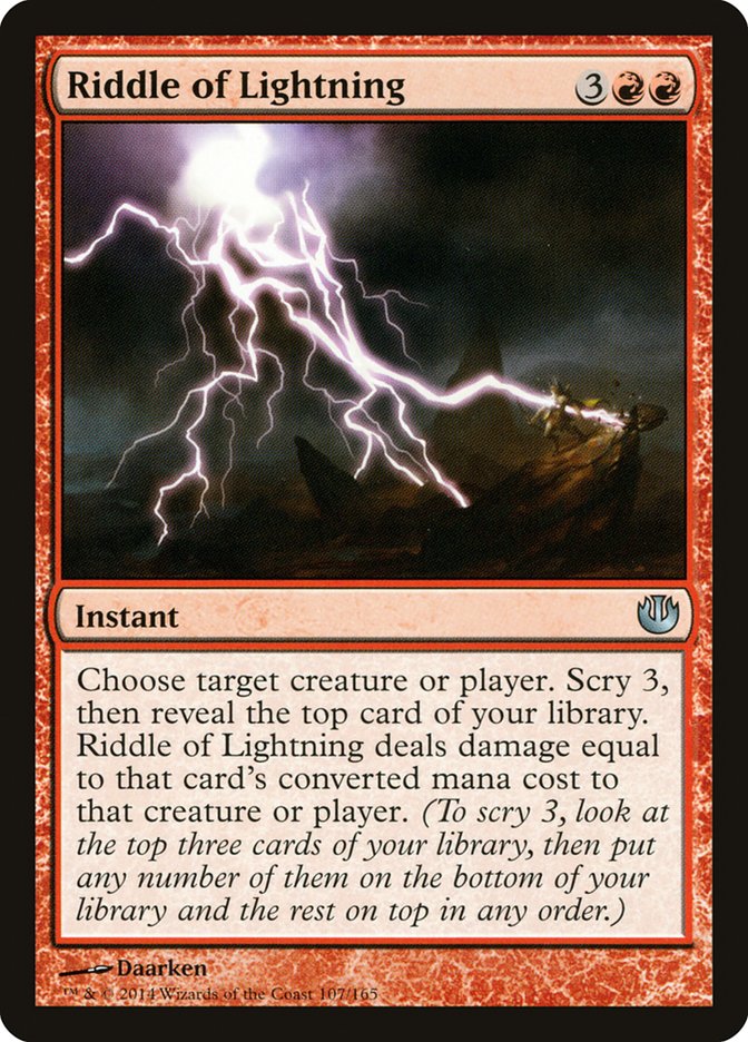 Riddle of Lightning [Journey into Nyx] MTG Single Magic: The Gathering    | Red Claw Gaming
