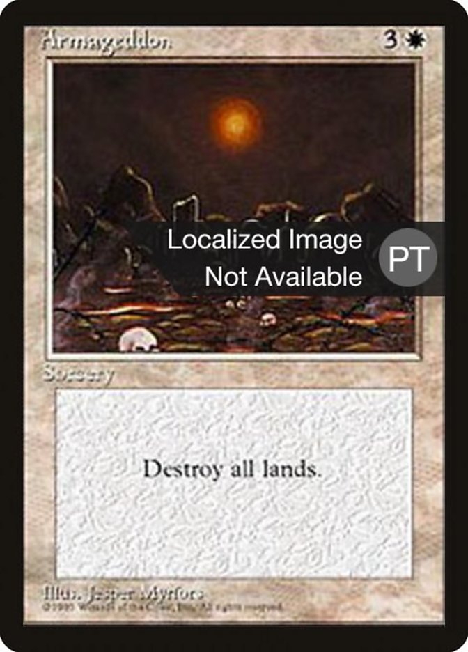 Armageddon [Fourth Edition (Foreign Black Border)] MTG Single Magic: The Gathering    | Red Claw Gaming