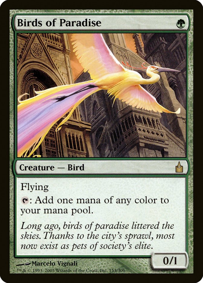 Birds of Paradise [Ravnica: City of Guilds] MTG Single Magic: The Gathering    | Red Claw Gaming