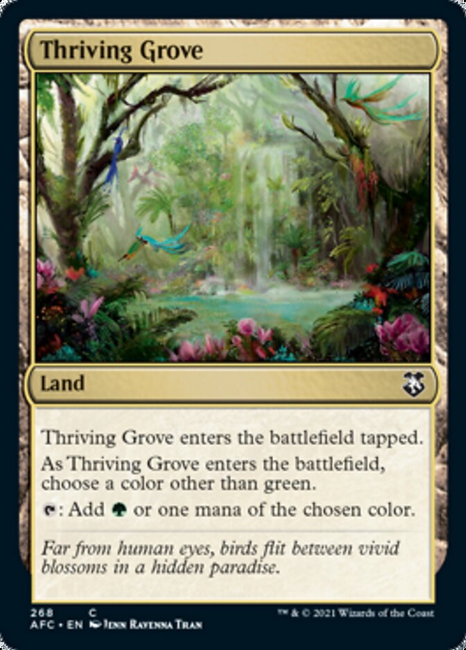Thriving Grove [Dungeons & Dragons: Adventures in the Forgotten Realms Commander] MTG Single Magic: The Gathering    | Red Claw Gaming