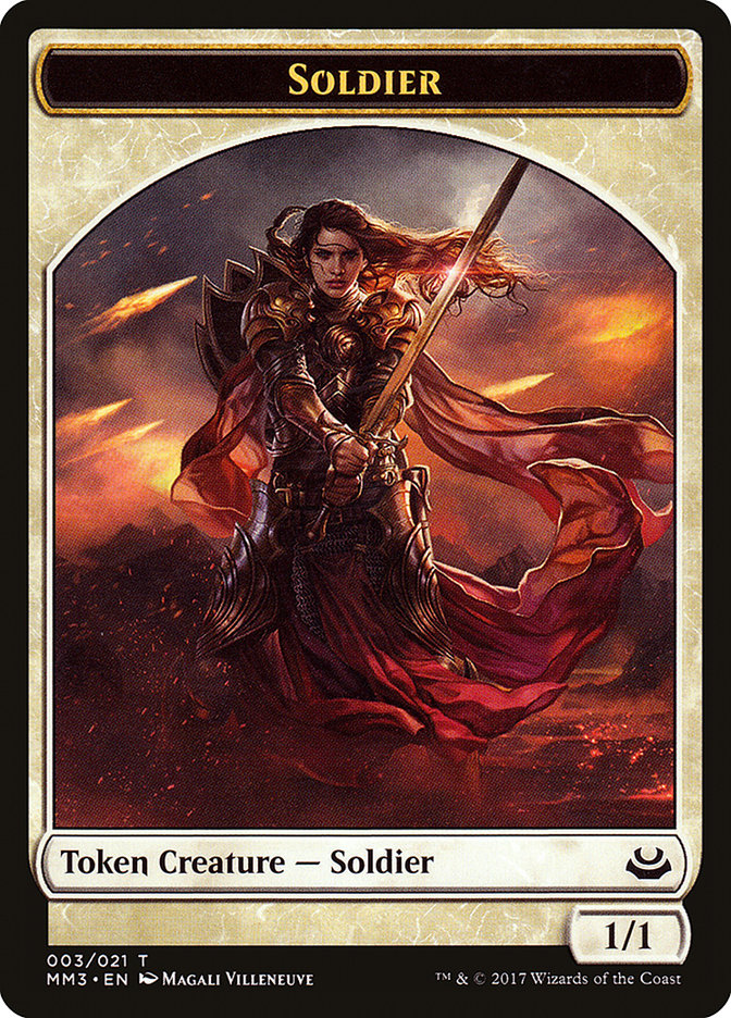 Soldier Token (003/021) [Modern Masters 2017 Tokens] MTG Single Magic: The Gathering    | Red Claw Gaming