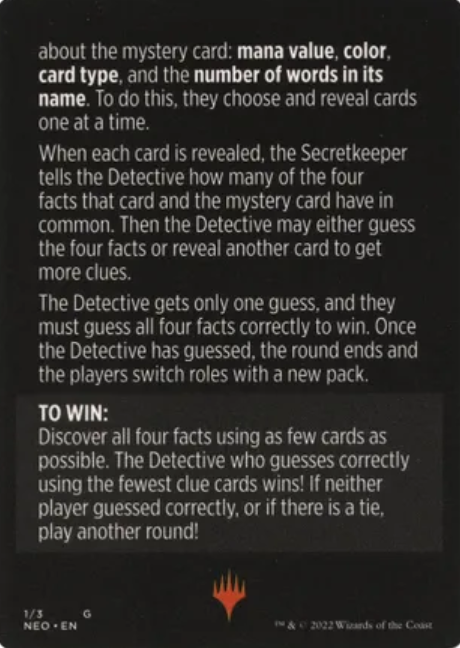 Booster Sleuth (Magic Minigame) [Kamigawa: Neon Dynasty Minigame] MTG Single Magic: The Gathering    | Red Claw Gaming