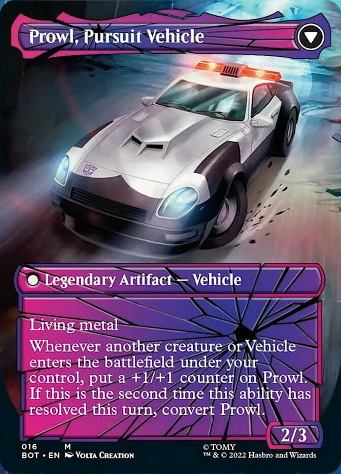 Prowl, Stoic Strategist // Prowl, Pursuit Vehicle (Shattered Glass) [Transformers] MTG Single Magic: The Gathering    | Red Claw Gaming