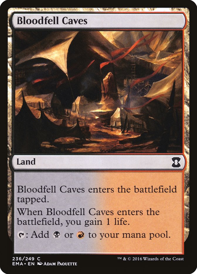 Bloodfell Caves [Eternal Masters] MTG Single Magic: The Gathering    | Red Claw Gaming