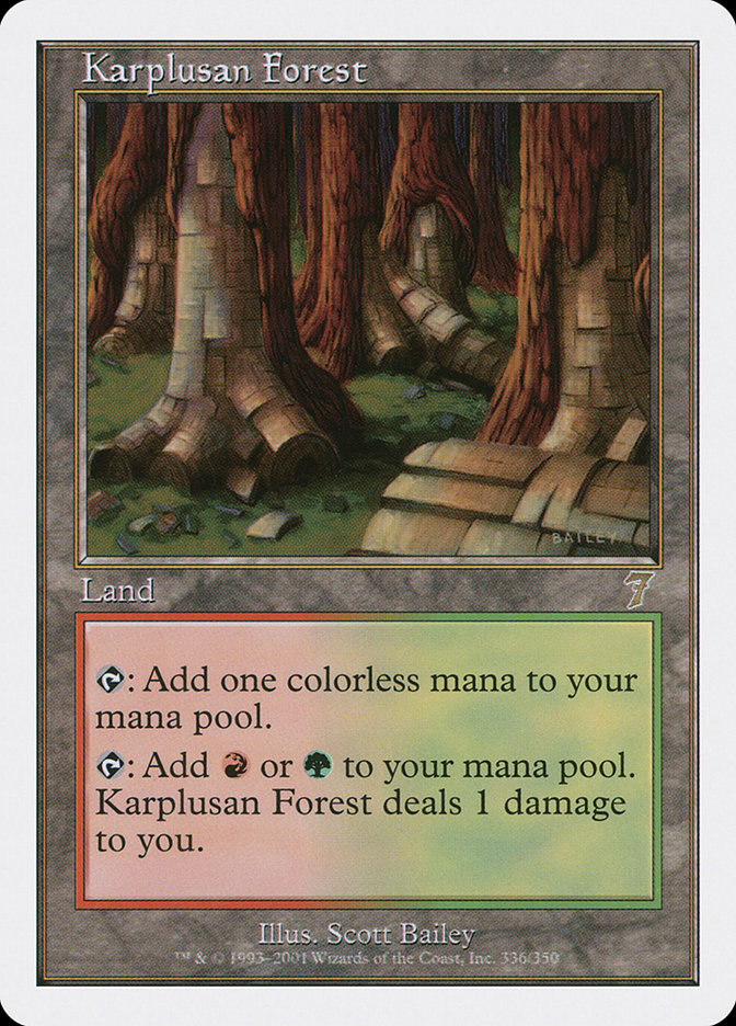 Karplusan Forest [Seventh Edition] MTG Single Magic: The Gathering    | Red Claw Gaming
