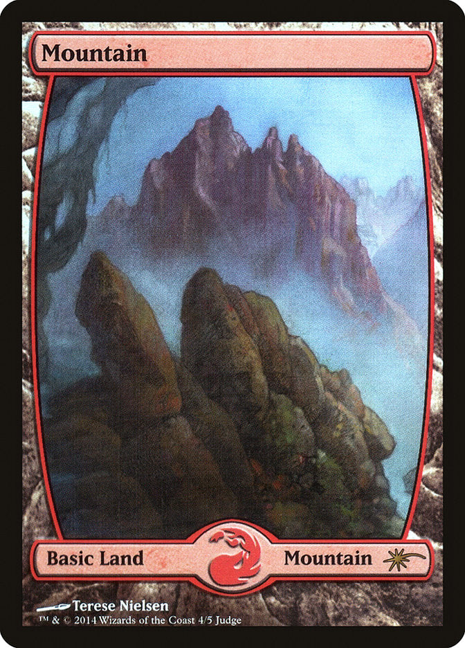Mountain (4★) [Judge Gift Cards 2014] MTG Single Magic: The Gathering    | Red Claw Gaming